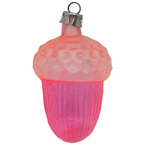 Weihnachtsschmuck Eichel pink