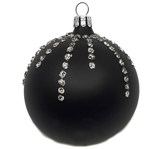 Polka dot ball black matt