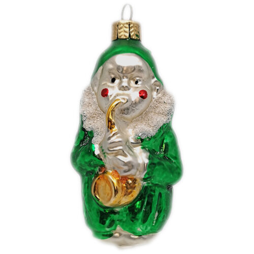 Clown with saxophone