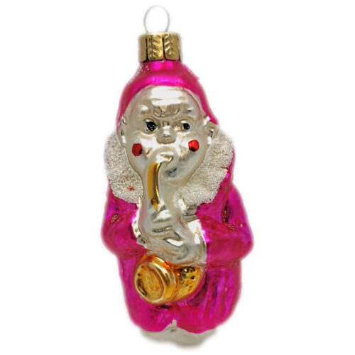 Clown with saxophone