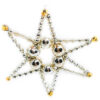 Gablonzer star with glass beads
