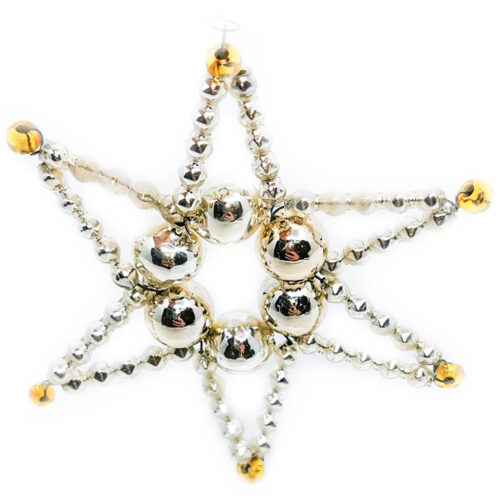 Gablonzer star with glass beads
