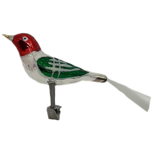 Glasvogel mit Glitzer