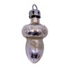 Weihnachtsschmuck Vintage silberner Pilz