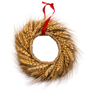 Weihnachtsschmuck glitzernde Eichel
