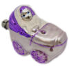 Baumschmuck Kinderwagen violett