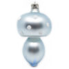 Weihnachtsschmuck Pilz mit Punkten hellblau