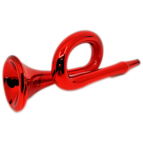 Weihnachtsschmuck Trompete rot