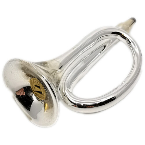 Weihnachtsschmuck Trompete silber