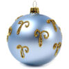Ornamentkugel Hellblau