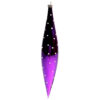 Vintage Weihnachtschmuck Zapfen glatt mit Tupfen violett
