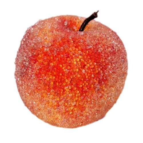 Apfel mit Glasperlen
