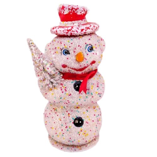 Candy Box Snowman with Red Hat