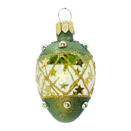 Fabergé egg green and gold
