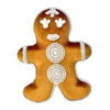 Lebkuchen Mensch Samt mit Kreismuster