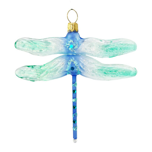 Libelle vorne Weihnachtsschmuck Libelle blau