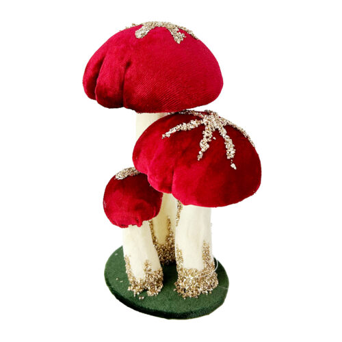 Pilze Dreierset aus Velour