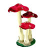 Mushrooms set of three made of velour large