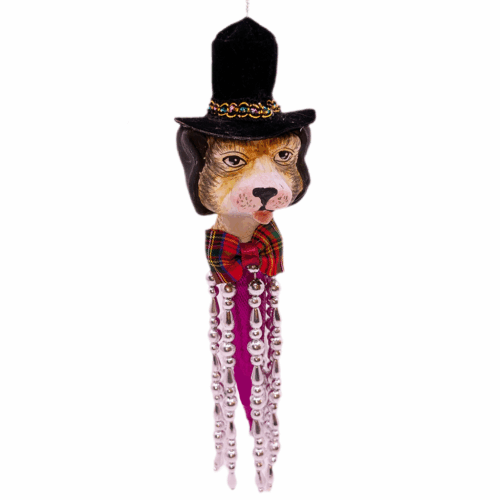 Dekoanhäger Hundekopf 1 Dekoanhänger Hundekopf pink