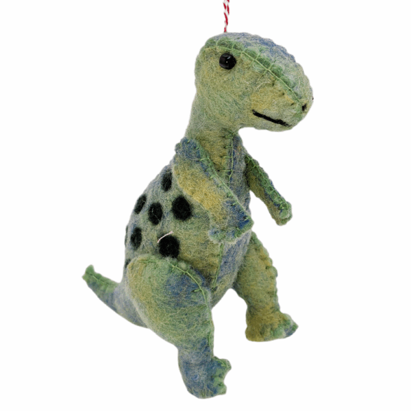 Filzhänger Dino grün gross