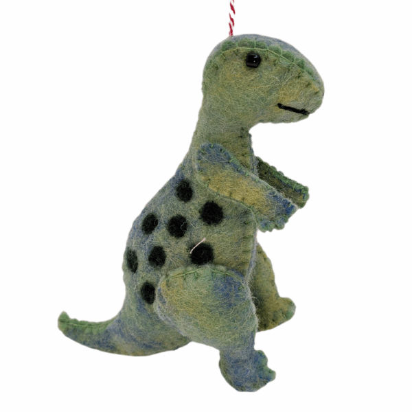 Filzhänger Dino grün gross
