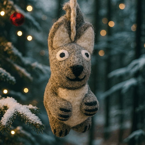 Filzhänger Eichhörnchen grau