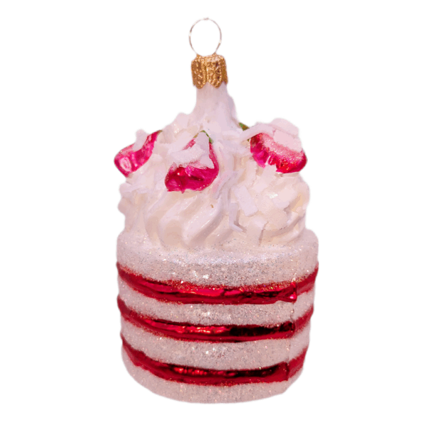 Weihnachtsschmuck Erdbeertörtchen