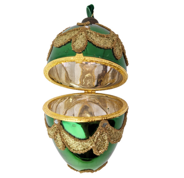 Fabergé Egg Christmas Ornament Green