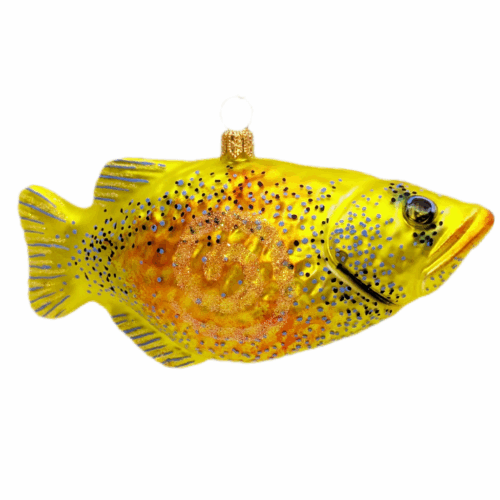 Fisch gelb 1 Weihnachtsschmuck Fisch gelb