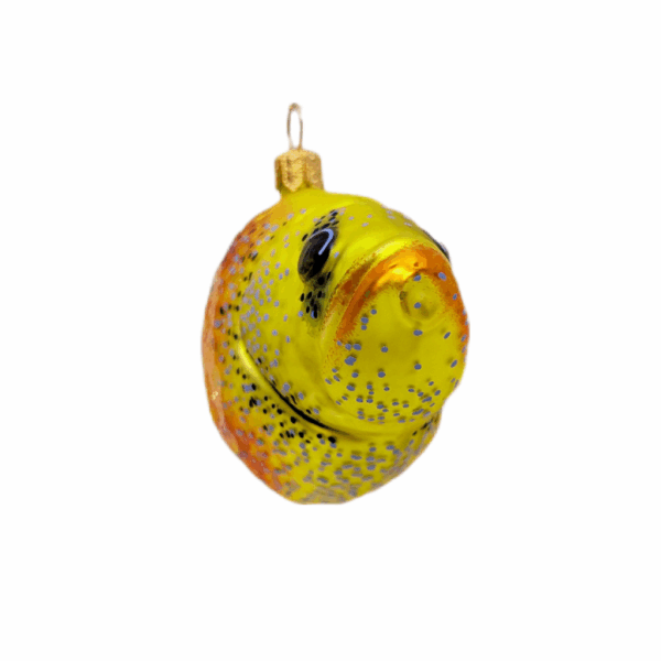 Fisch gelb 2 Weihnachtsschmuck Fisch gelb