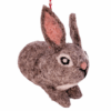 Filzhänger Hase klein grau