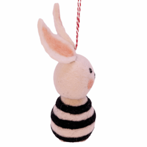 Hase gross mit schwarzen Steifen 2