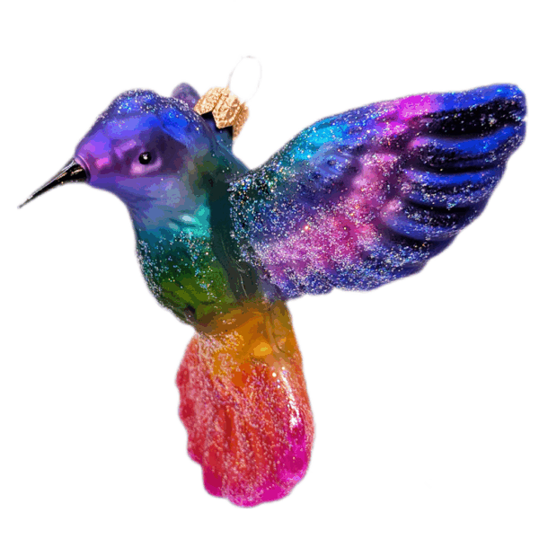 Weihnachtsschmuck Kolibri bunt