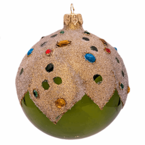 Christmas Bauble Hundertwasser Green