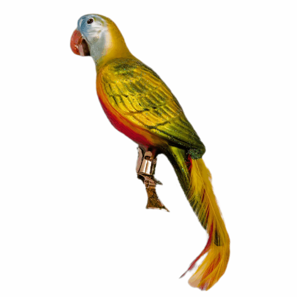 Christmas Ornament Parrot Green