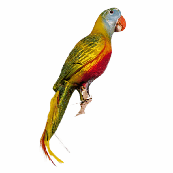 Christmas Ornament Parrot Green