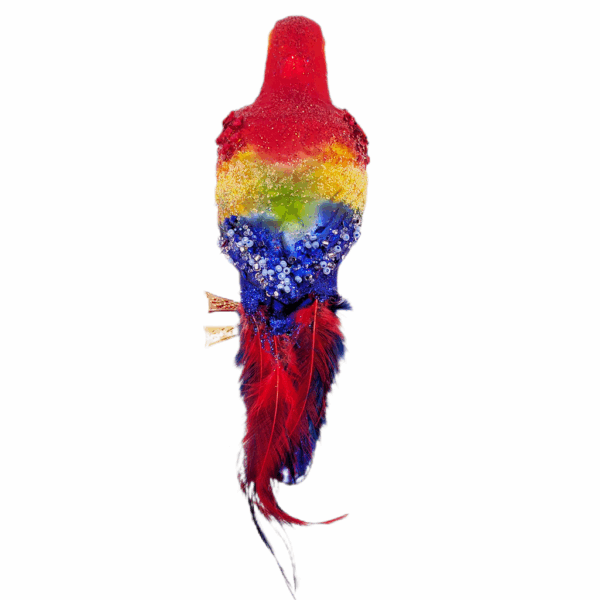 Christmas Ornament Parrot Red