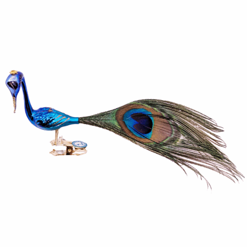 Weihnachtsschmuck Pfau klein