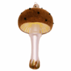 Christmas Ornament Mushroom Brown With Dots