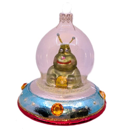 Weihnachtsschmuck UFO mit Alien