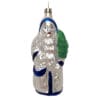 Vintage Weihnachtsschmuck Nikolaus Perlmutt blau