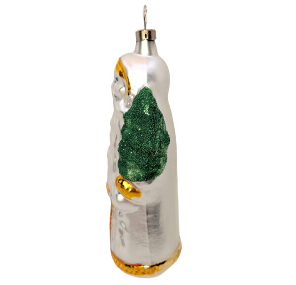 Vintage Weihnachtschmuck Nikolaus Perlmutt gold