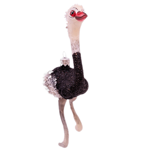 Weihnachtsschmuck Vogel Strauss