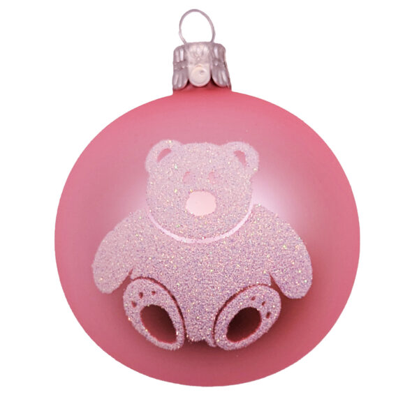 Christmas Bauble Baby First Christmas Pink