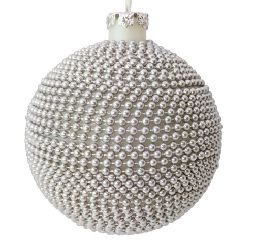 Christmas Bauble Beads Silver