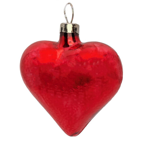 Weihnachtsschmuck Herz rot