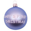 Christmas Bauble Baby First Christmas Blue